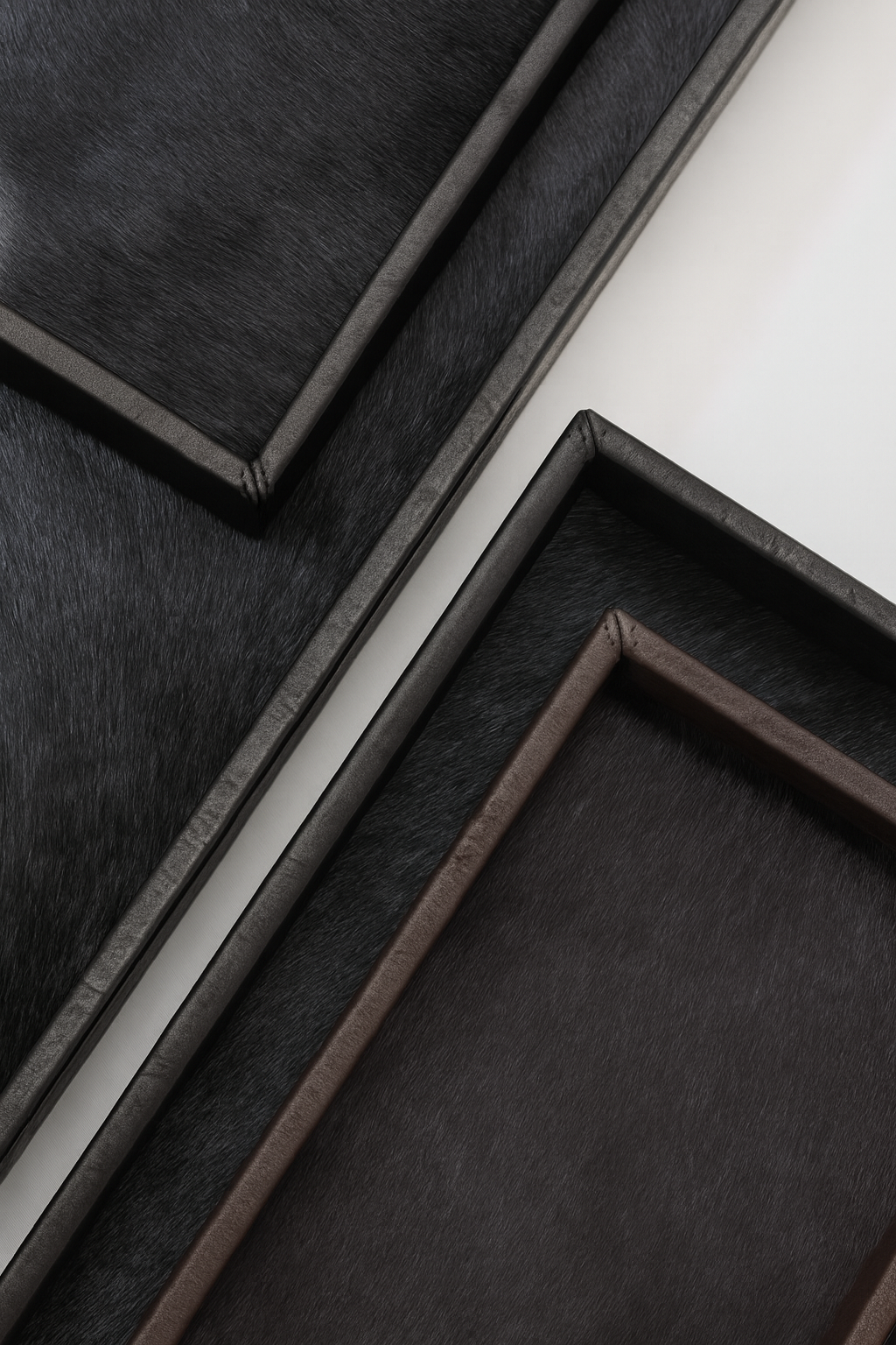 Lamb, Leather & Fur Tray