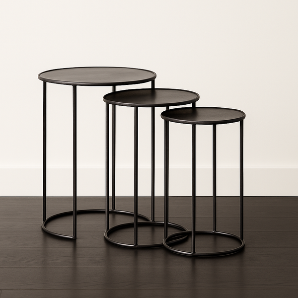 Stacked Nesting Tables, Set/3