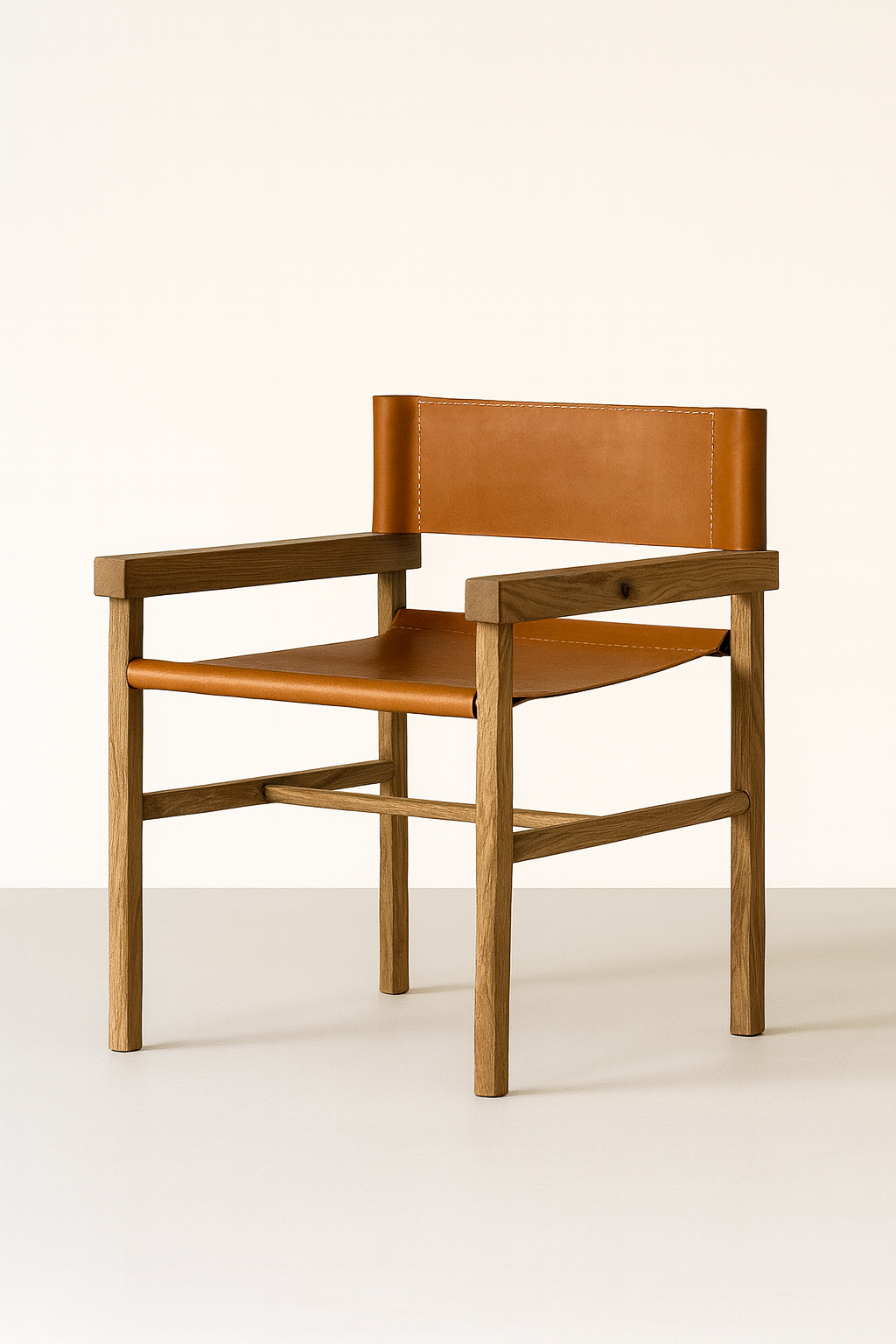 TRESTOL Leather & Oak Chair