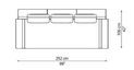 Aquabella Club Sofa