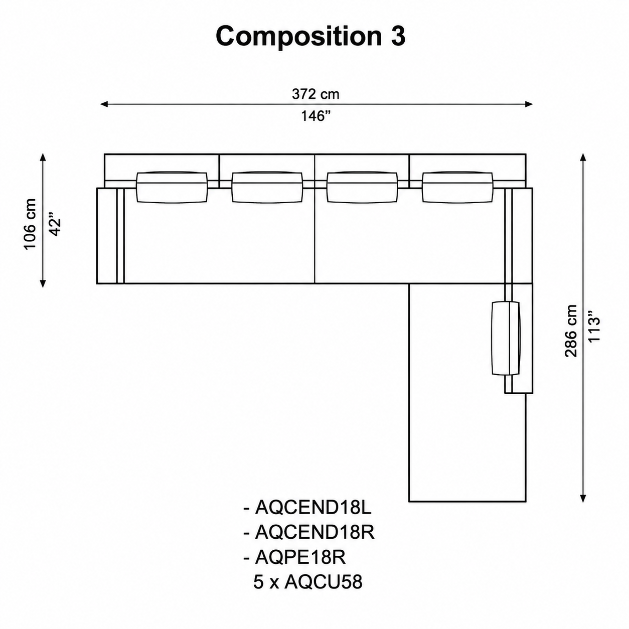 Aquabella Sectional