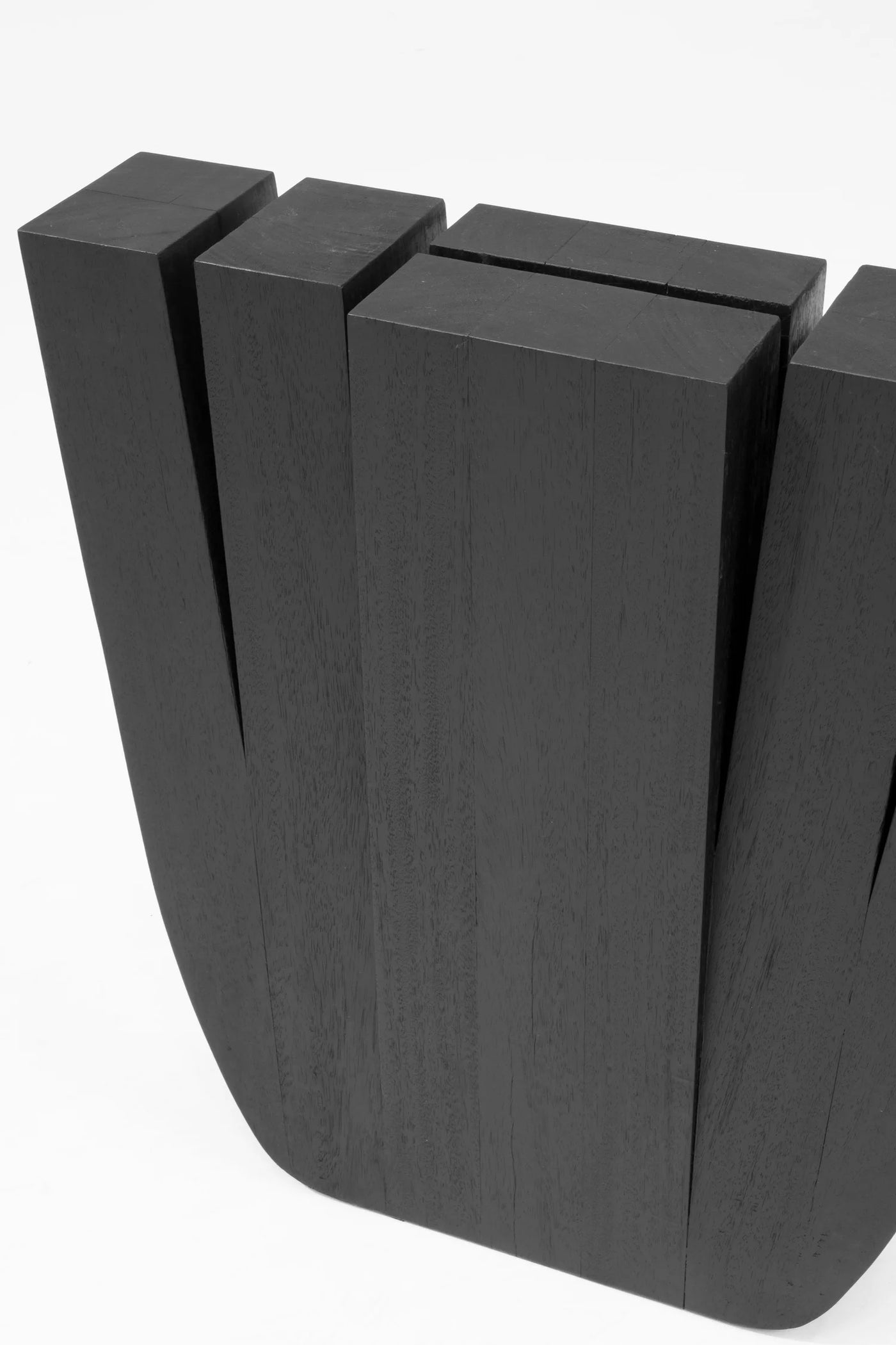 Hallway Table, Burned Iroko Wood