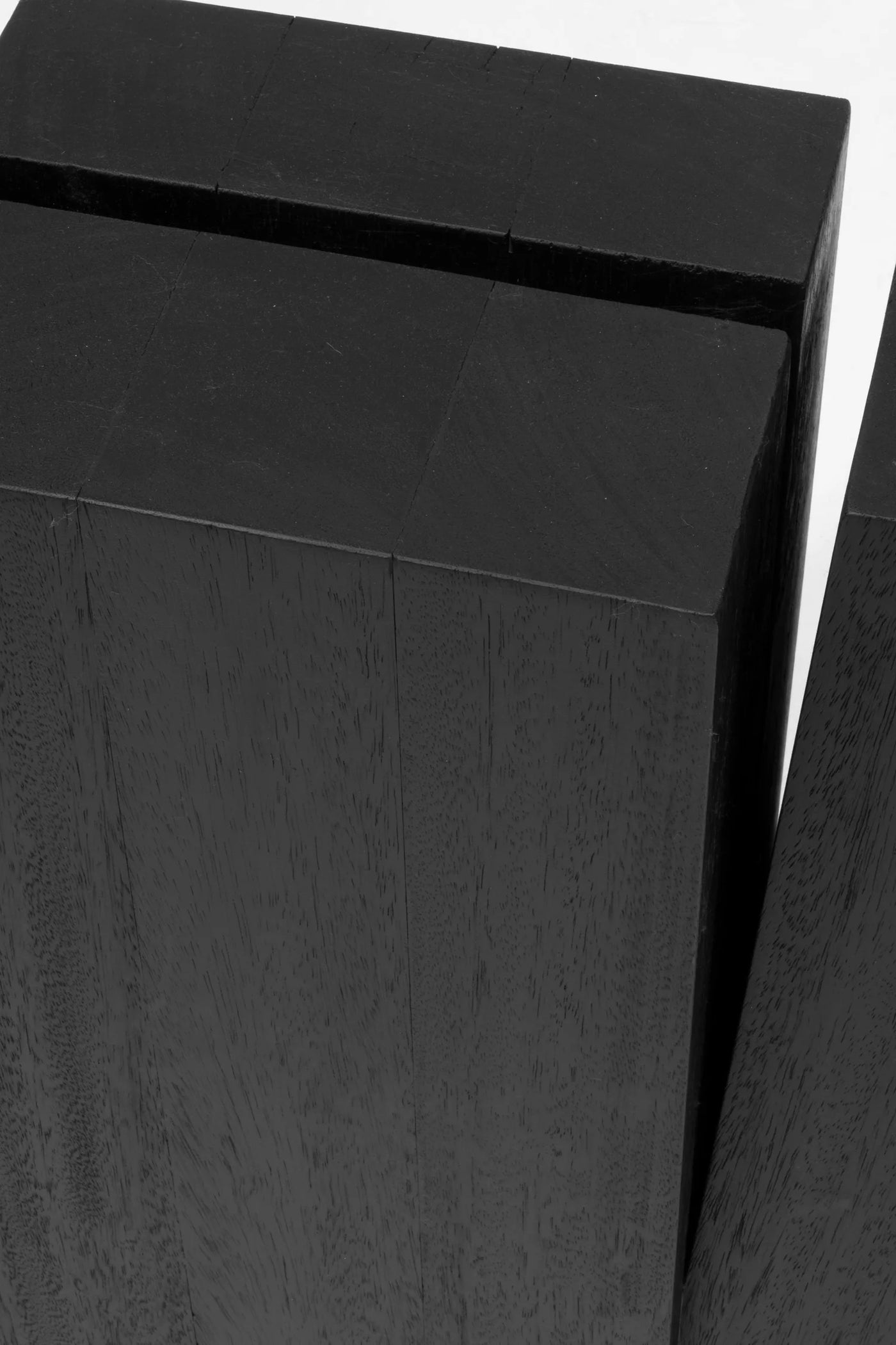 Hallway Table, Burned Iroko Wood