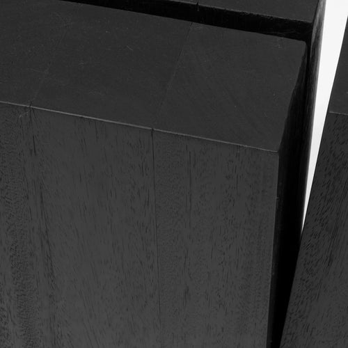 Hallway Table, Burned Iroko Wood