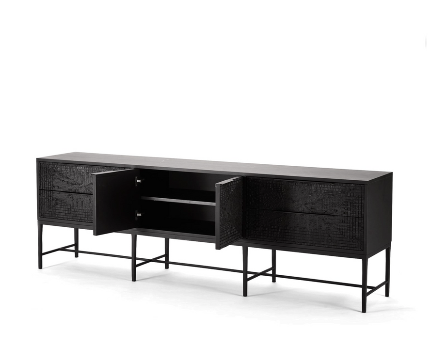 Black Relief Console