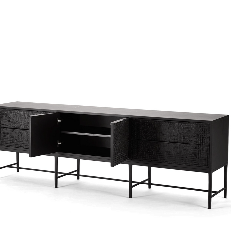 Black Relief Console