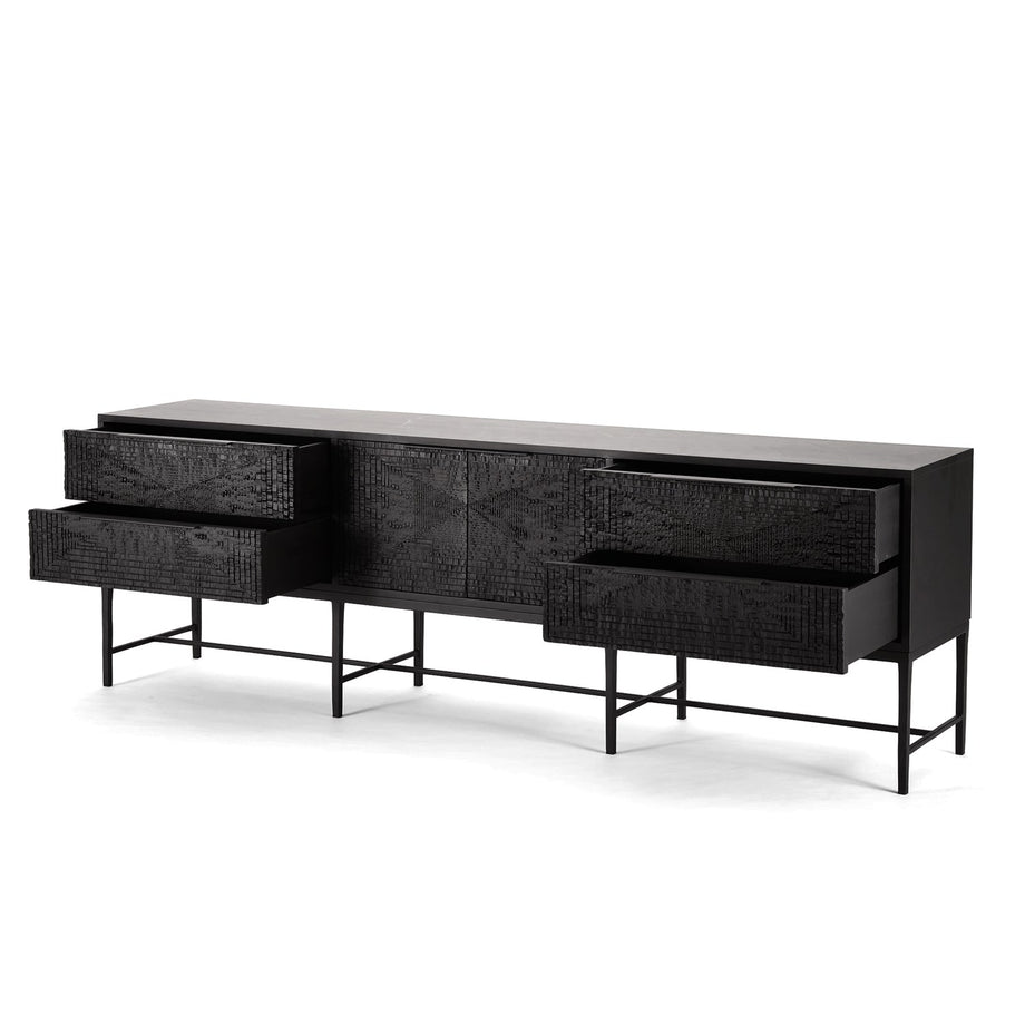 Black Relief Console