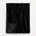 Black Sable Faux Fur Throw