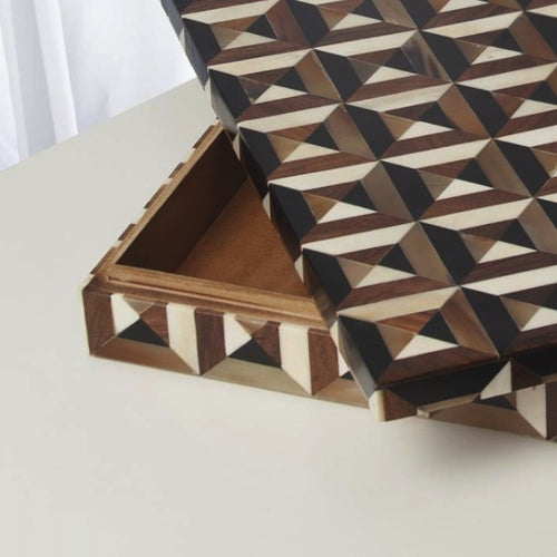 Brown Marquetry Box