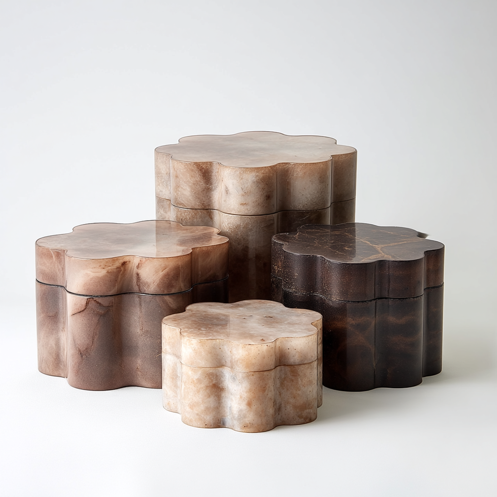 Cumulus Alabaster Boxes - Wide