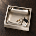 Square Tray Patinated Brass