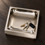 Square Tray Patinated Brass