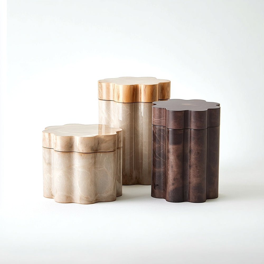 Cumulus Alabaster Boxes - Tall