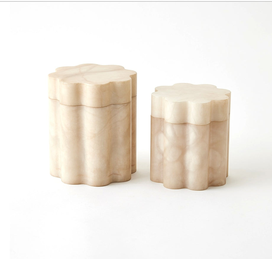 Cumulus Alabaster Boxes - Tall