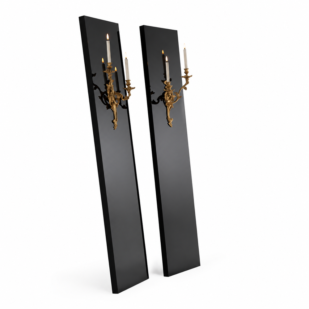 Fragments of History - Lacquered and Gilt Sconce Art Panel