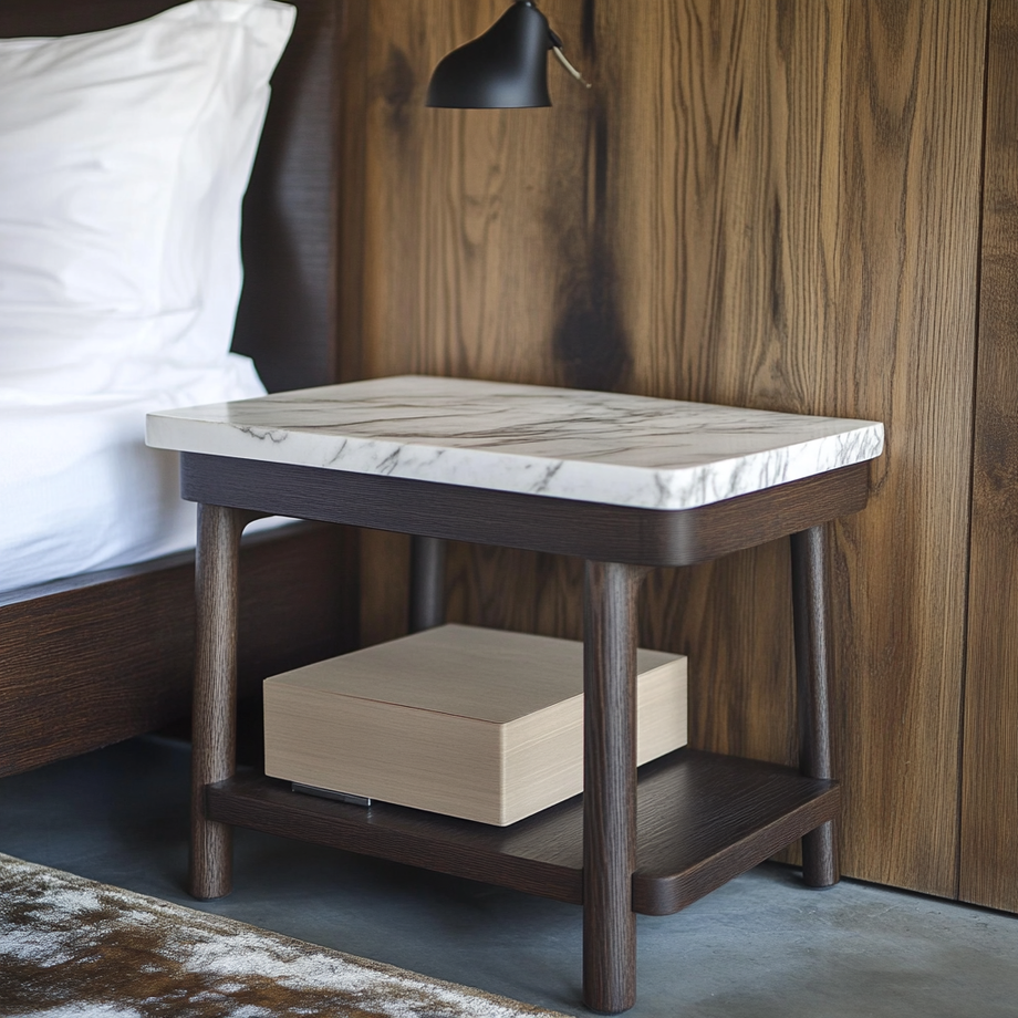 Gossamer Bedside Table
