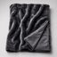 Grey Bunny Faux Fur Throw