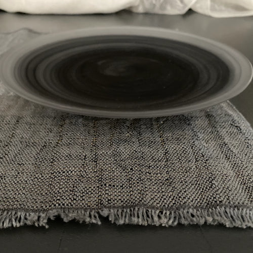 Linen Ieva Placemat, Silver Grey