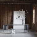 Jef Desk, Oak & Hammered Iron