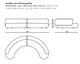 Lek Curved Banquette, 4 sizes