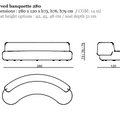 Lek Curved Banquette, 4 sizes