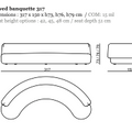 Lek Curved Banquette, 4 sizes