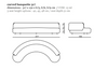 Lek Curved Banquette, 4 sizes