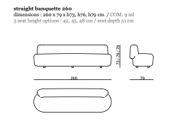 Lek Straight Banquette