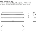 Lek Straight Banquette
