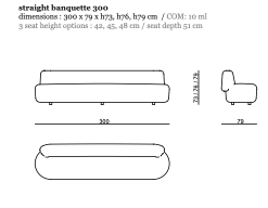 Lek Straight Banquette