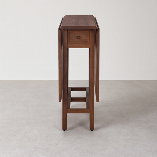 Liam Drop Leaf Campaign Table - Walnut