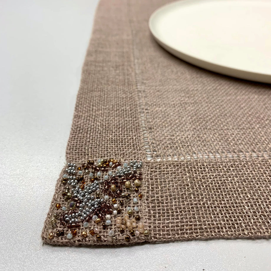 Linen Transparent Pearl Placemat