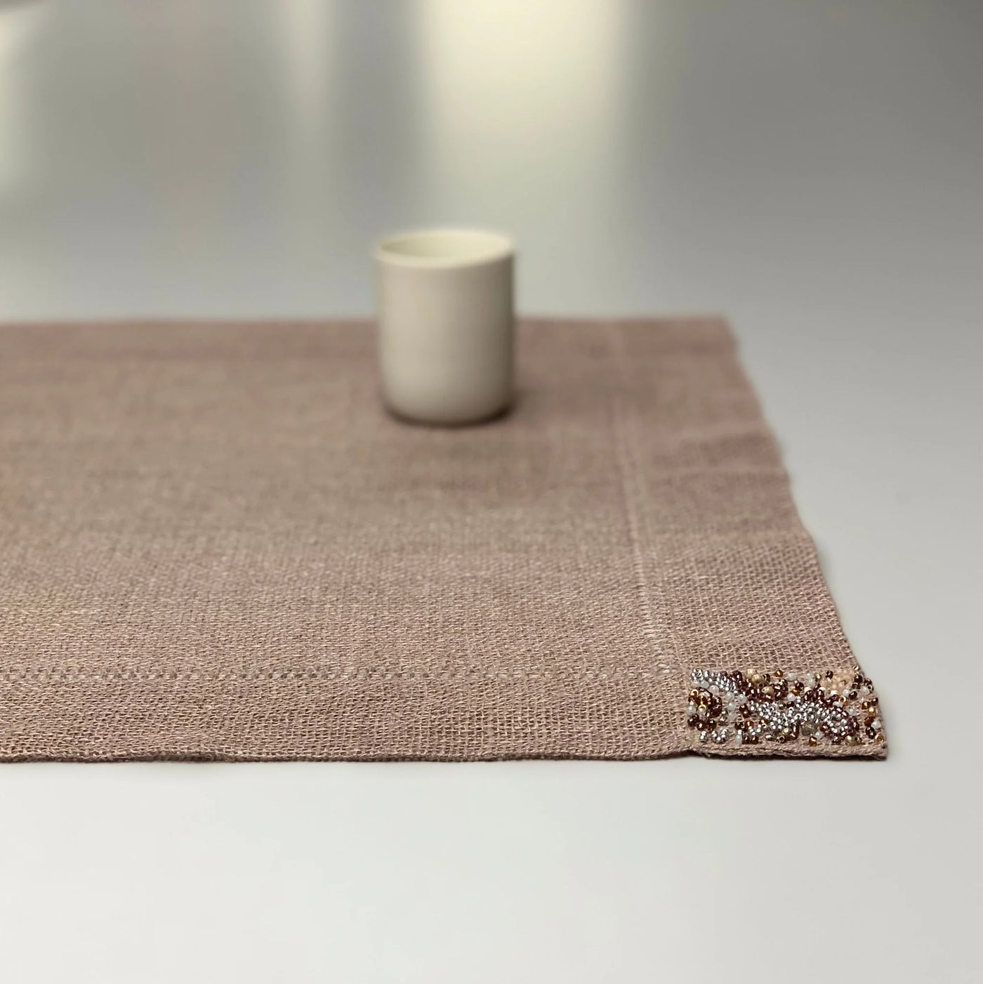 Linen Transparent Pearl Placemat