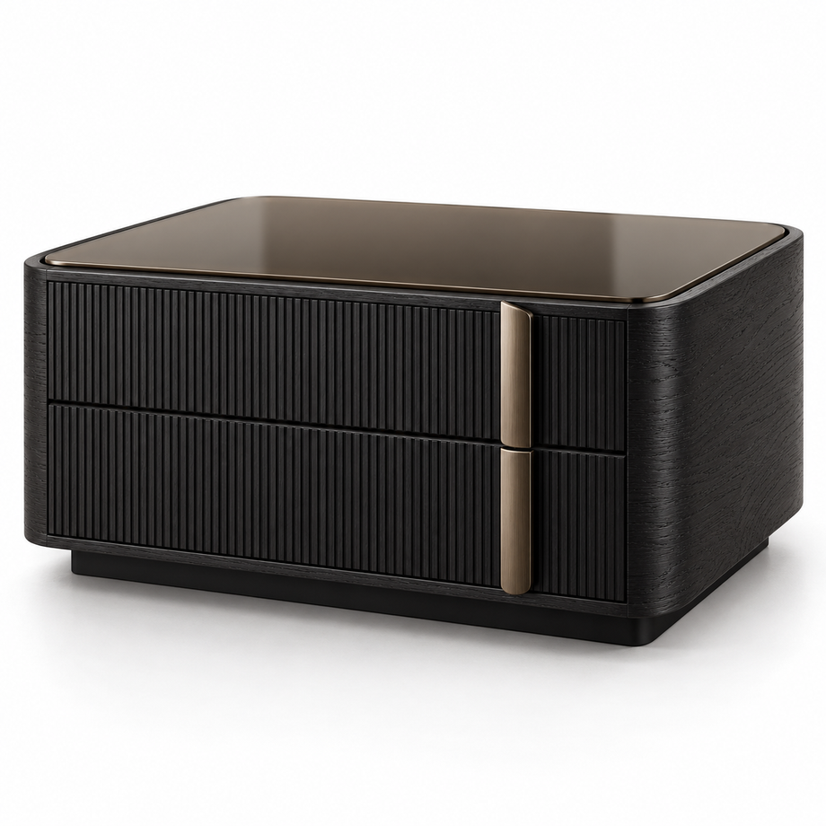 Sable Bedside Table - Low