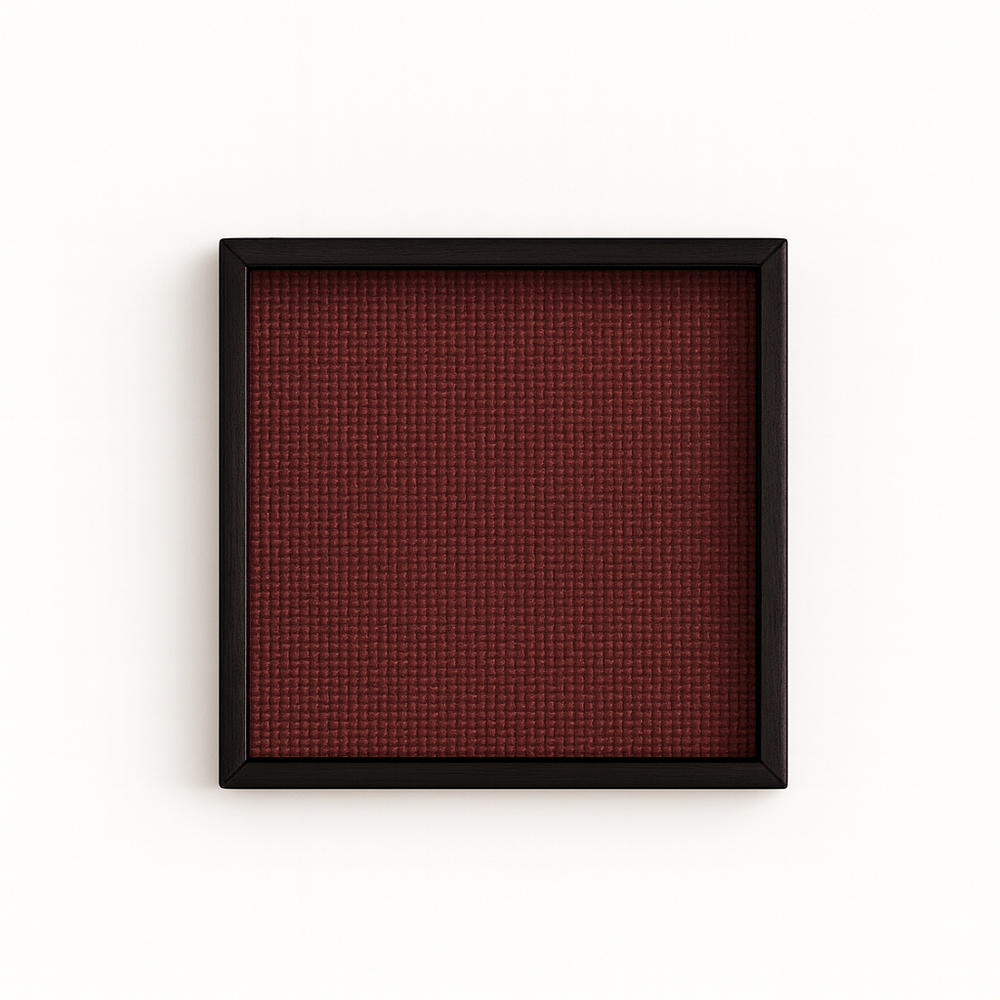 Savannah Wood/Rattan Square Tray - Black