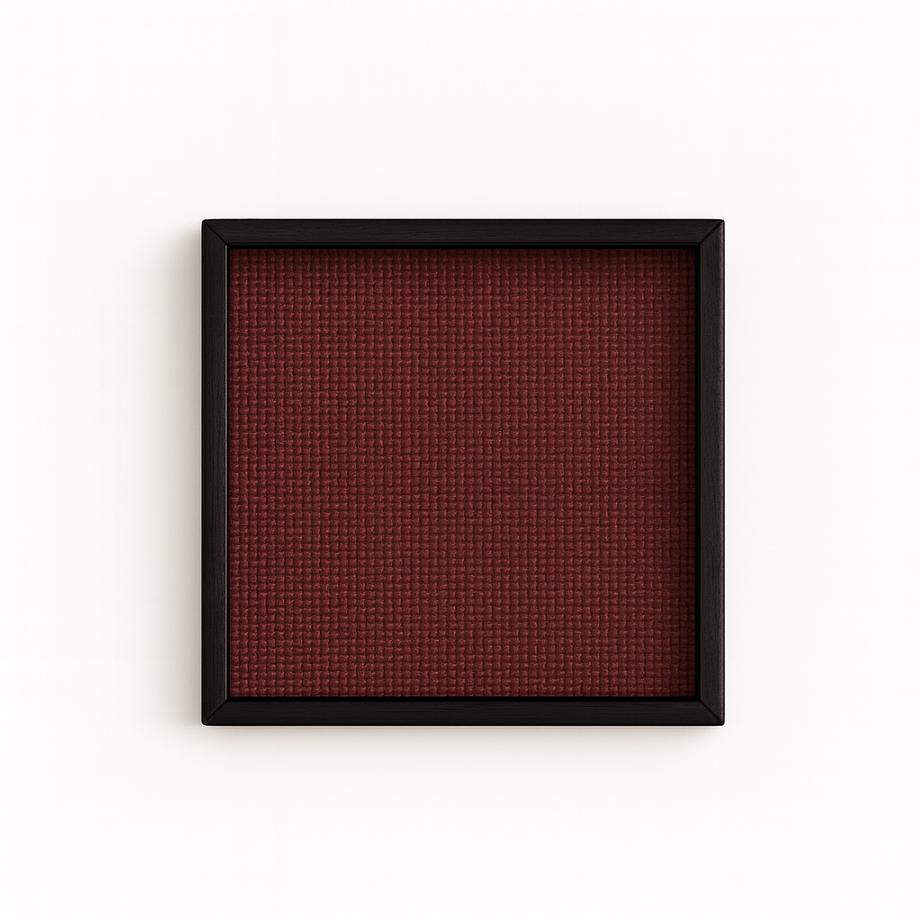 Savannah Wood/Rattan Square Tray - Black