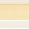 Savannah Wood/Rattan Square Tray - White / Natural