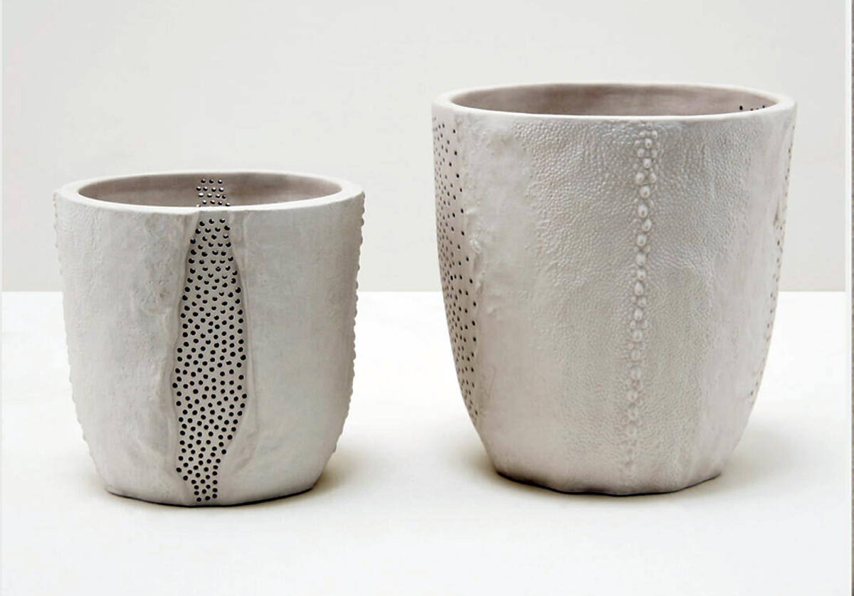Shagreen Casted Candle Holder