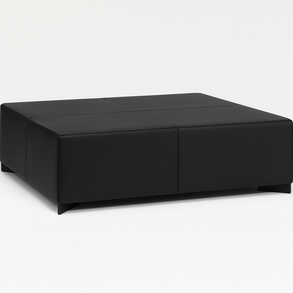 Simone Leather Ottoman