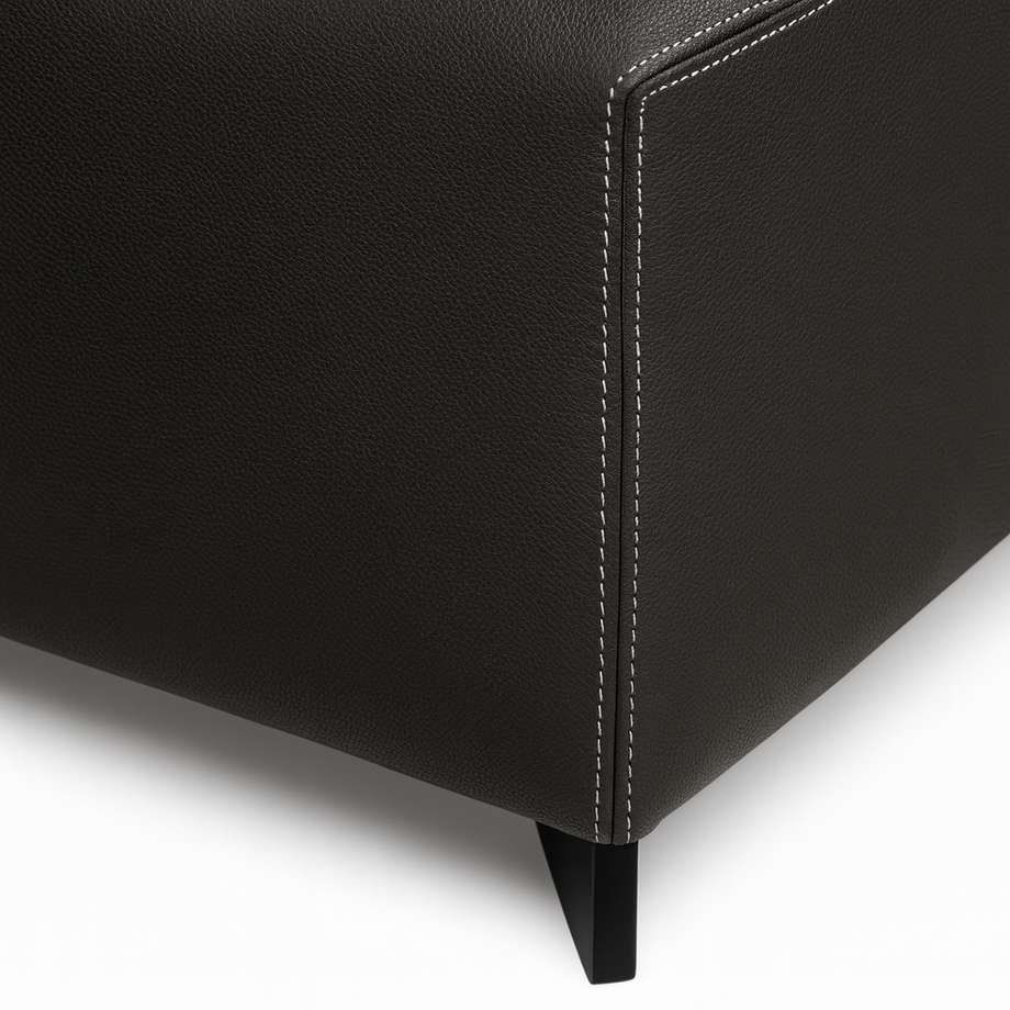 Simone Leather Ottoman