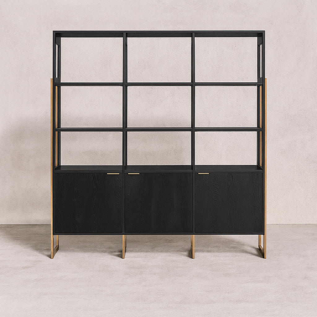 Smith 3-Door Bookcase