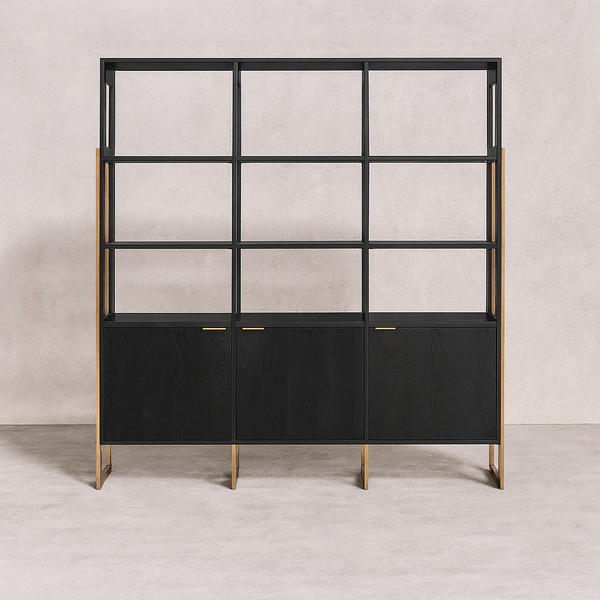 Smith 3-Door Bookcase