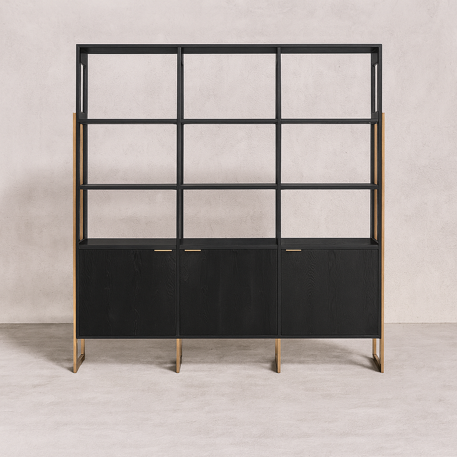 Smith 3-Door Bookcase