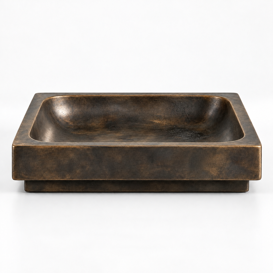 Square Tray Polished Brass
