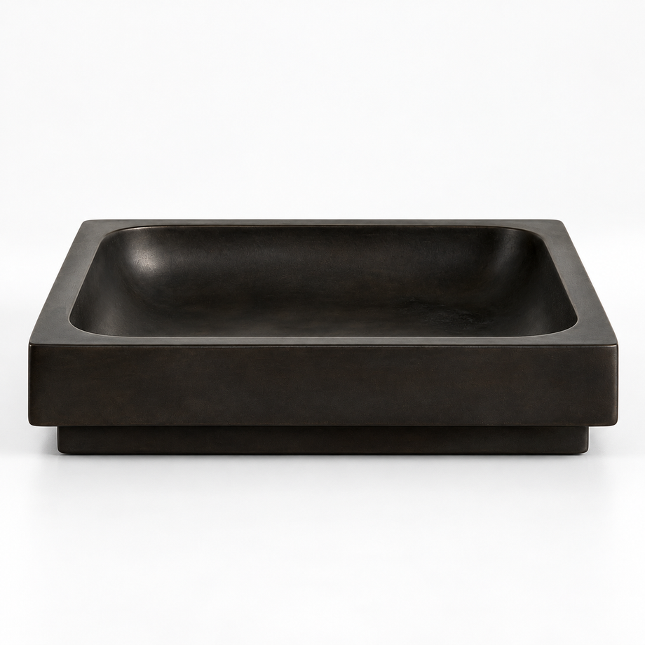 Square Tray Casted Brass