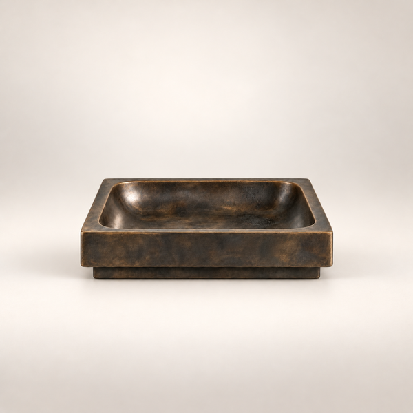 Square Tray Casted Brass