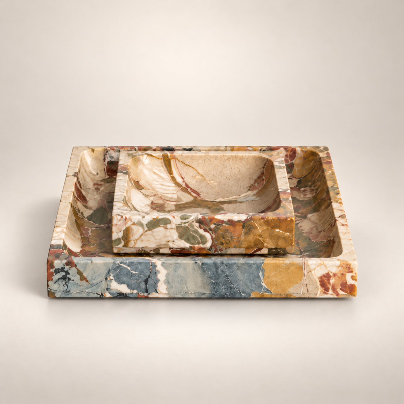 Square Marble Tray, Vendome