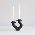 Swan Double Small Candleholder