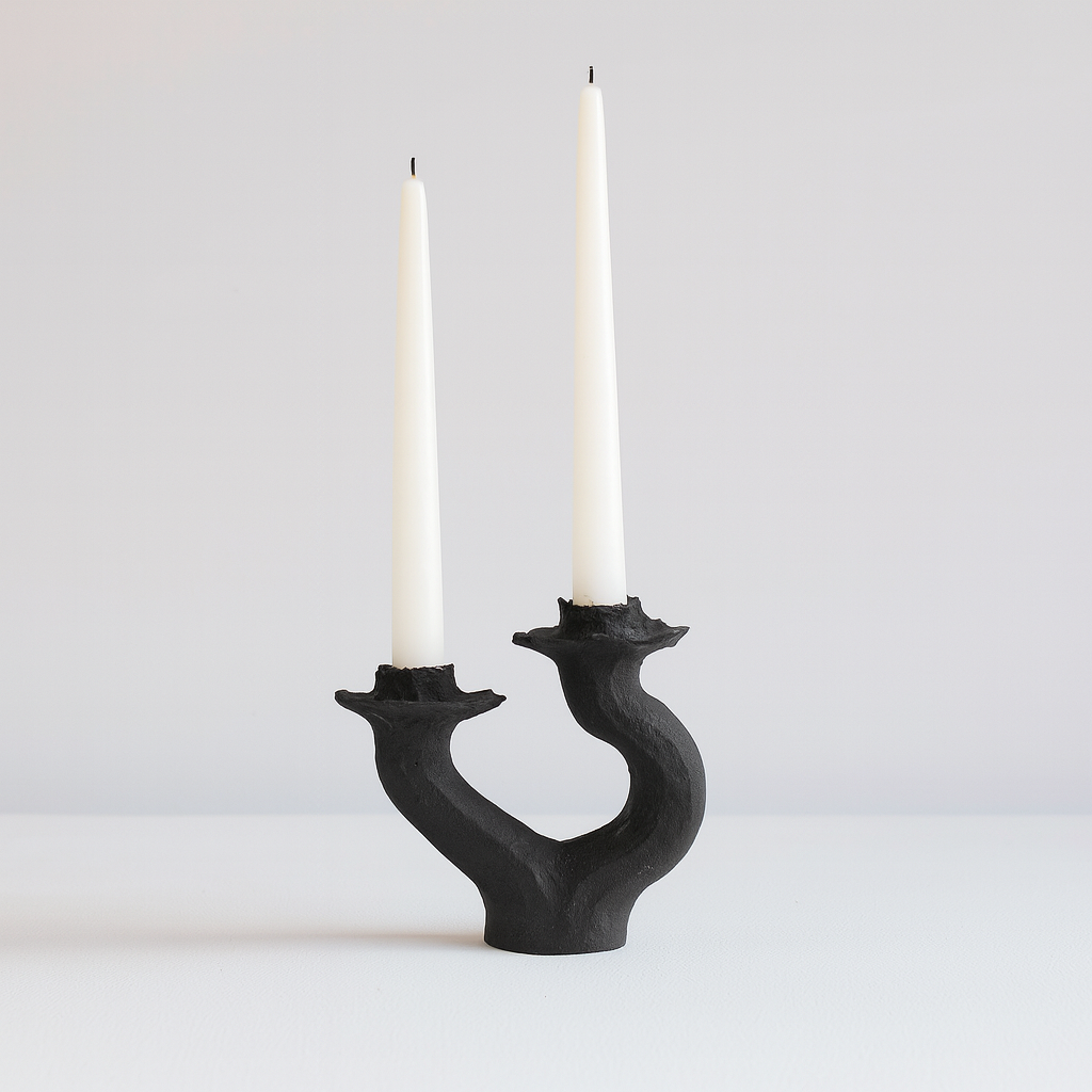 Swan Double Small Candleholder