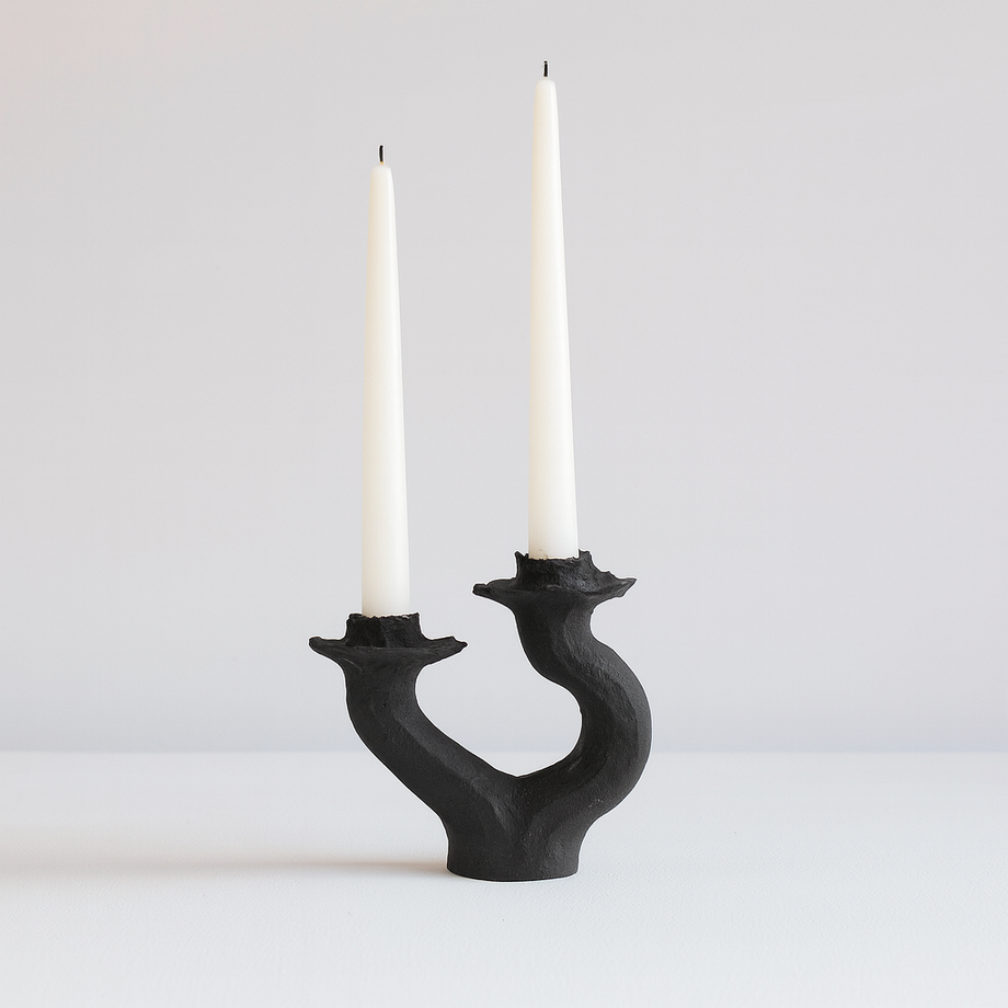 Swan Double Small Candleholder